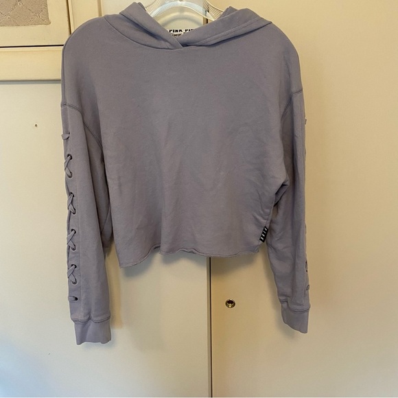 Victoria Secret Pink Cropped Hoodie - Picture 2 of 8